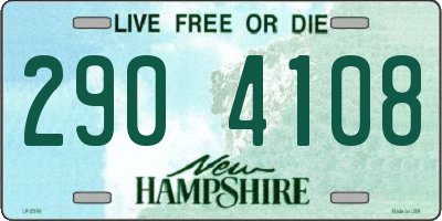 NH license plate 2904108