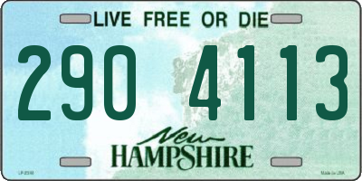 NH license plate 2904113