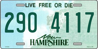 NH license plate 2904117