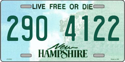 NH license plate 2904122