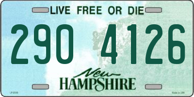 NH license plate 2904126