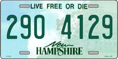 NH license plate 2904129