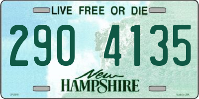 NH license plate 2904135