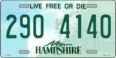 NH license plate 2904140