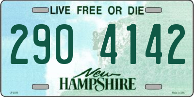 NH license plate 2904142