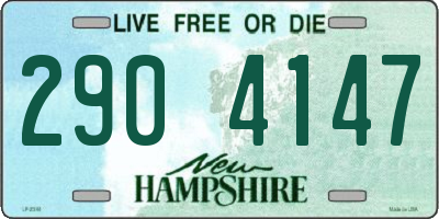 NH license plate 2904147