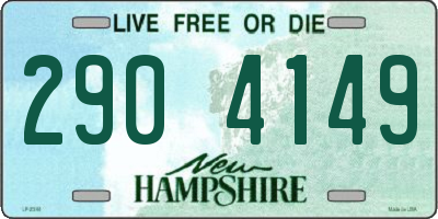 NH license plate 2904149