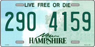 NH license plate 2904159
