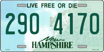 NH license plate 2904170