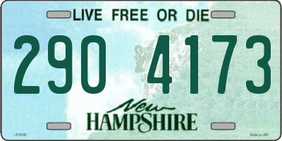 NH license plate 2904173