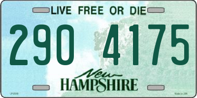 NH license plate 2904175