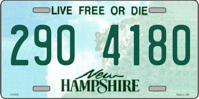 NH license plate 2904180