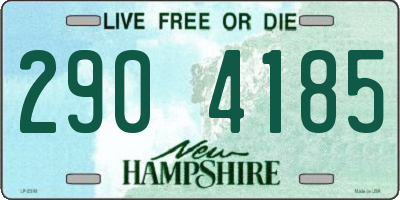NH license plate 2904185