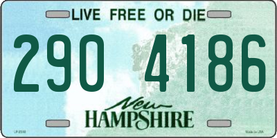 NH license plate 2904186