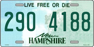 NH license plate 2904188