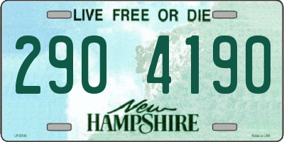 NH license plate 2904190