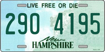 NH license plate 2904195