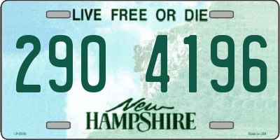 NH license plate 2904196