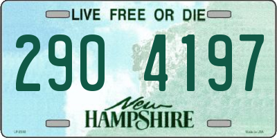 NH license plate 2904197