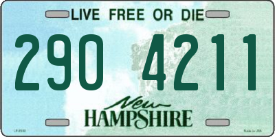 NH license plate 2904211