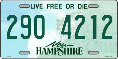 NH license plate 2904212