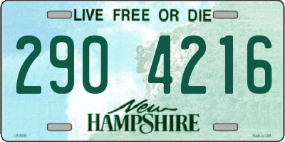 NH license plate 2904216