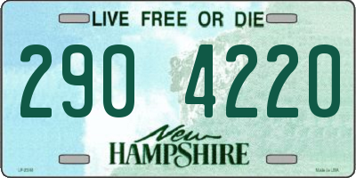 NH license plate 2904220