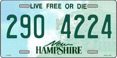 NH license plate 2904224