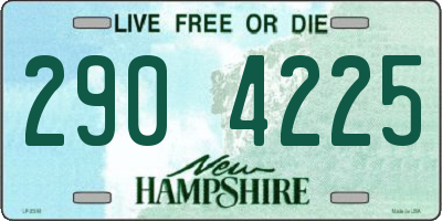 NH license plate 2904225