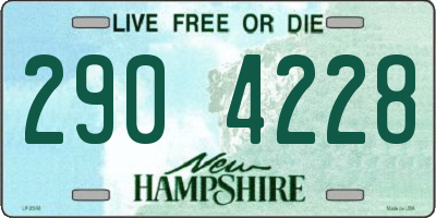 NH license plate 2904228