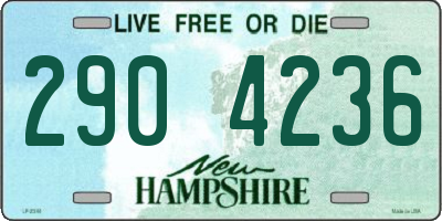 NH license plate 2904236