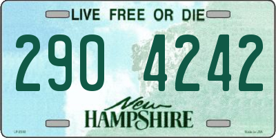 NH license plate 2904242