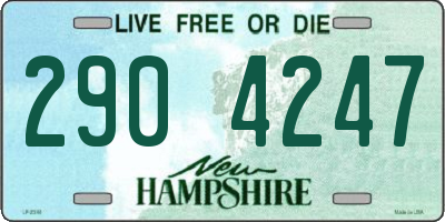 NH license plate 2904247