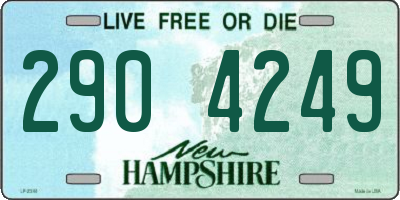 NH license plate 2904249