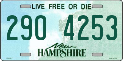 NH license plate 2904253
