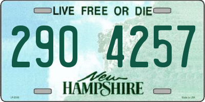 NH license plate 2904257