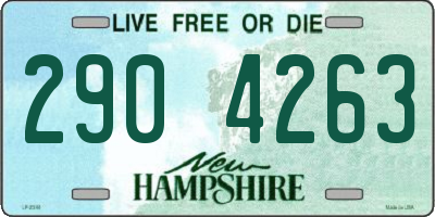 NH license plate 2904263