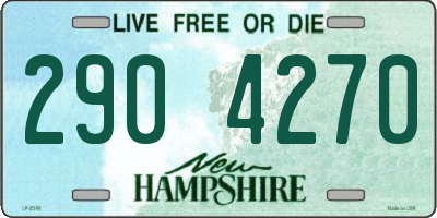 NH license plate 2904270