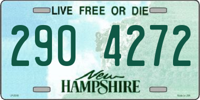 NH license plate 2904272