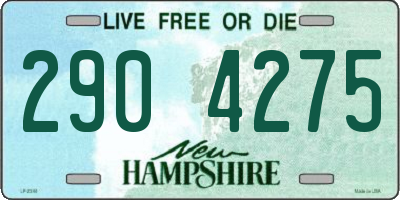 NH license plate 2904275