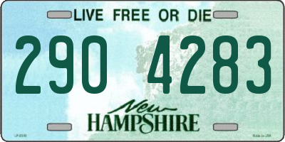 NH license plate 2904283