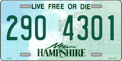 NH license plate 2904301