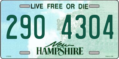 NH license plate 2904304