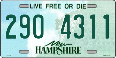 NH license plate 2904311