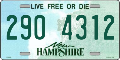 NH license plate 2904312