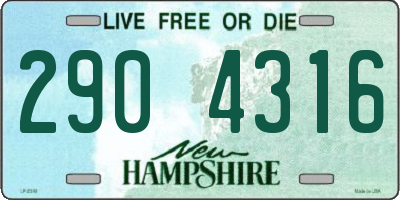 NH license plate 2904316