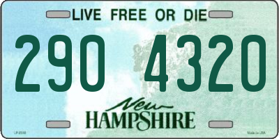 NH license plate 2904320