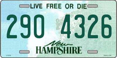 NH license plate 2904326