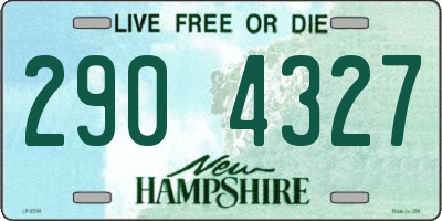 NH license plate 2904327