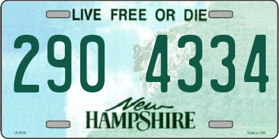 NH license plate 2904334